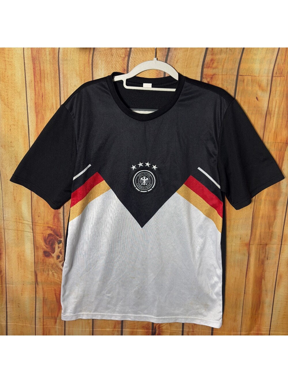 Germany Black White And Red Soccer Jersey